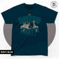 Museum Khatti Outline Navy Blue T-shirt