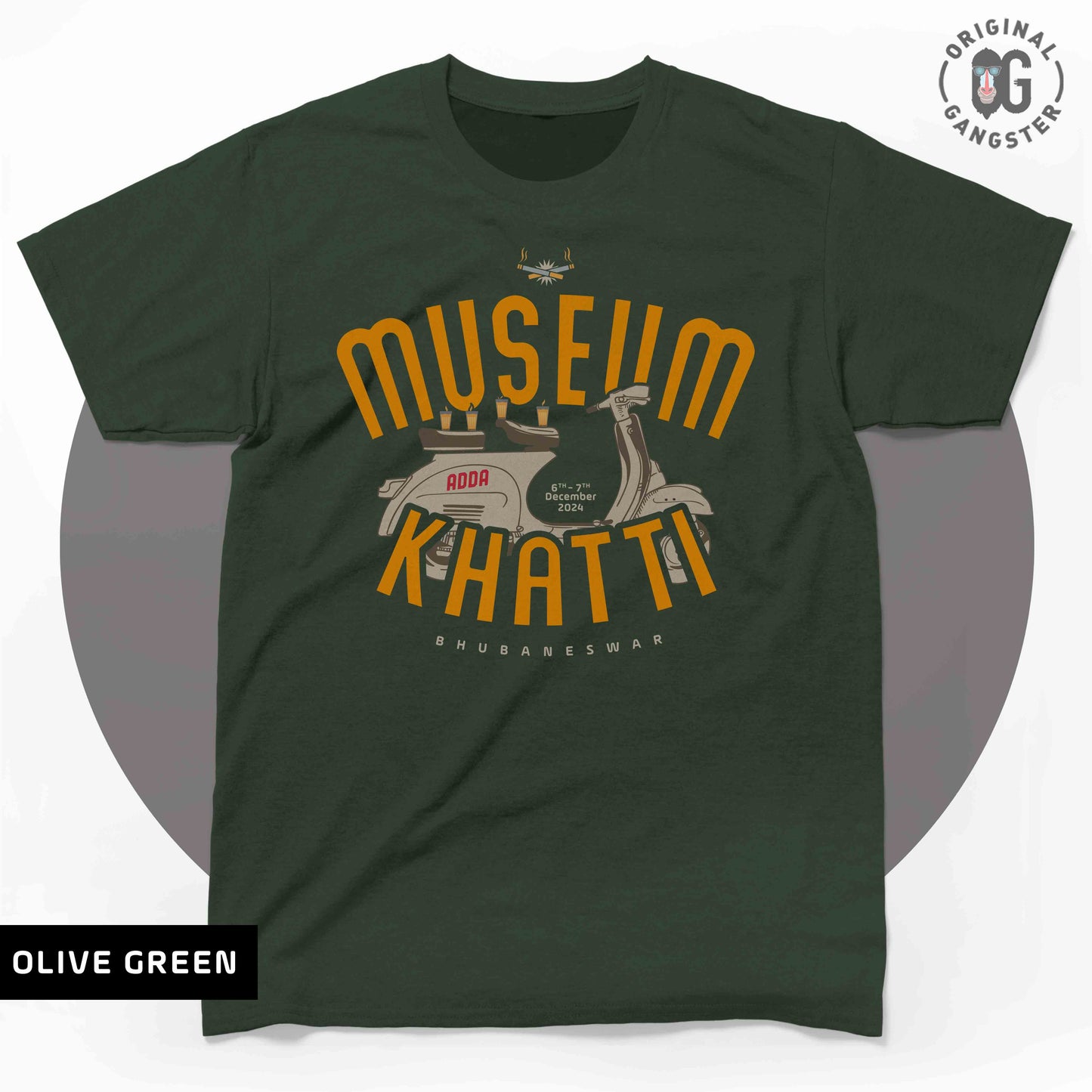 Museum Khatti Olive Green T-shirt